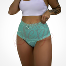 Kit 50 Calcinhas Modeladoras Cintura Alta | Renda, Conforto e Pós-Parto