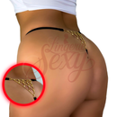 Kit 10 Calcinhas Fio Dental com Renda e Corrente Dourada | Ajustável