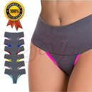 Kit 100 Calcinhas Modeladoras Cós Alto | Compressão Leve Fitness